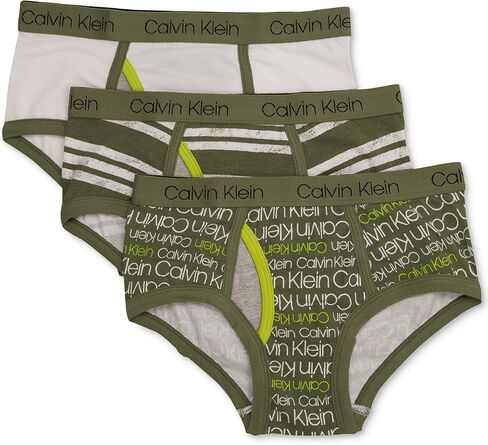 Calvin Klein Boys' Assorted 3 Pack Briefs in Saudi Arabia