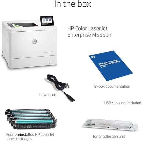 HP Color Laserjet Enterprise M555dn Duplex Printer (7ZU78A) (Renewed) in Kuwait