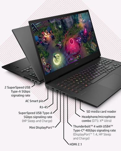 Omen 17 Gaming Laptop, NVIDIA GeForce RTX 3060, Intel Core i7-11800H, 16 GB RAM, 512 GB SSD, 17.3" Full HD 144 Hz Display, Windows 10 Home, RGB Keyboard, Long Battery Life (17-ck0010nr, 2021) in Saudi Arabia