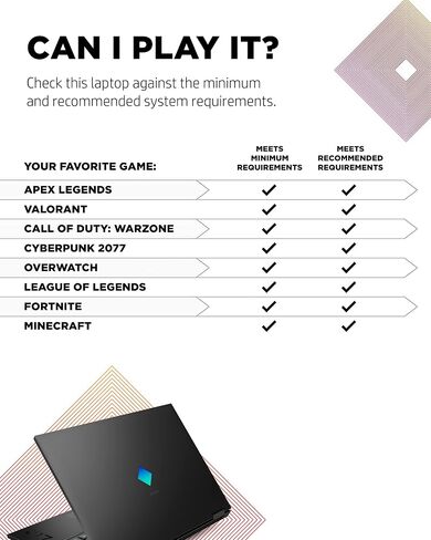 Omen 17 Gaming Laptop, NVIDIA GeForce RTX 3060, Intel Core i7-11800H, 16 GB RAM, 512 GB SSD, 17.3" Full HD 144 Hz Display, Windows 10 Home, RGB Keyboard, Long Battery Life (17-ck0010nr, 2021) in Saudi Arabia