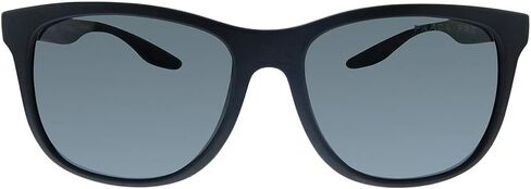 Prada Linea Rossa PS 03OSF DG05Z1 Black Plastic Square Sunglasses Grey Polarized Lens in Saudi Arabia