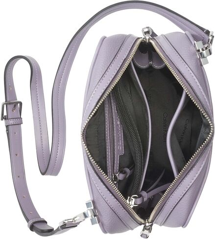 Calvin Klein Collette Top Zip Crossbody, Grey Ridge in Saudi Arabia