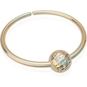 Gold Cartilage Ring - Thin 20 Gauge Helix Ring Hoop With 3mm Gold Bead - Comfortable 8mm Cartilage Earring 14k Gold Filled in Saudi Arabia
