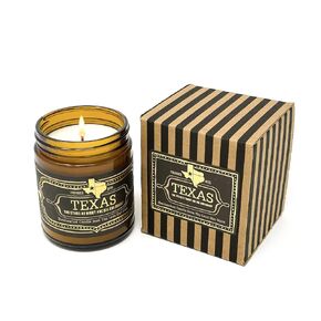 Scented Texas Candle, Austin - Scents of Patchouli, Prairie Grass, Mexican Amber - 9oz Jar - 40 Hour Burn Time