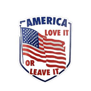 America Love it or leave it President 2020 bumper stickers | Decal Vinyl Sticker | Cars Trucks Vans Walls Laptop | 2nd Amendment American enthusiasts Custom America Merica Flag in Saudi Arabia