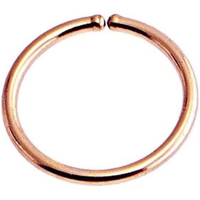 Solid Gold Hoop Earrings for Women, Men, Cartilage Huggie Hoop Earrings Helix, Rook, Nose Sung, Earlobe Hole Lightweight, Sold As One (5mm | 22 gauge, 10K Yellow Solid Gold)