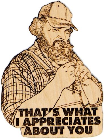 That's What I Appreciates About You Wood Lapel Pin in Saudi Arabia