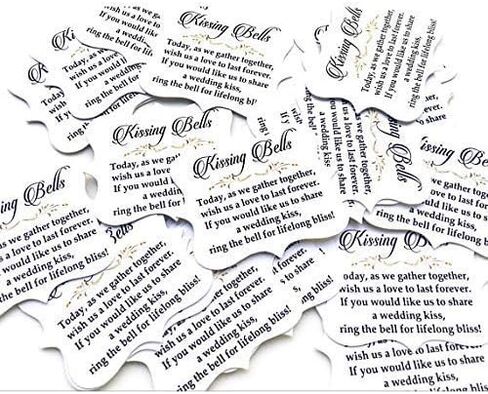 Kissing Bell Tags, Wedding Tags in Saudi Arabia