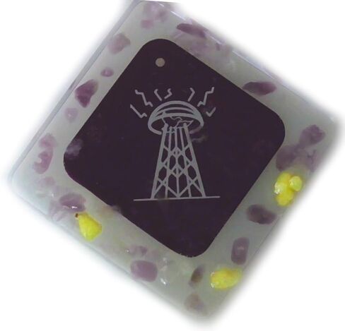 Tesla's purple plate with resin and ametist - adhesive in Saudi Arabia