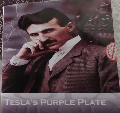 Tesla's purple plate with resin and ametist - adhesive in Saudi Arabia