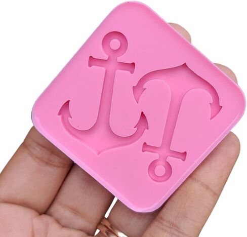 Anchor Resin Mold - Silicone Molds - Earrings Silicone Mold - Anchor Mold for Epoxy Resin - Jewelry Making - Keychains in Saudi Arabia