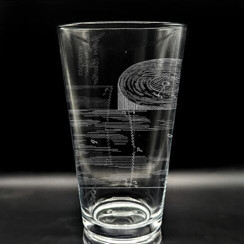 BICYCLE PATENT - 1890 Engraved Beer Pint Glass | Inspired by Historical Inventions Innovations & Machines | Great Collectible Gift Idea & Unique Decor! in Kuwait