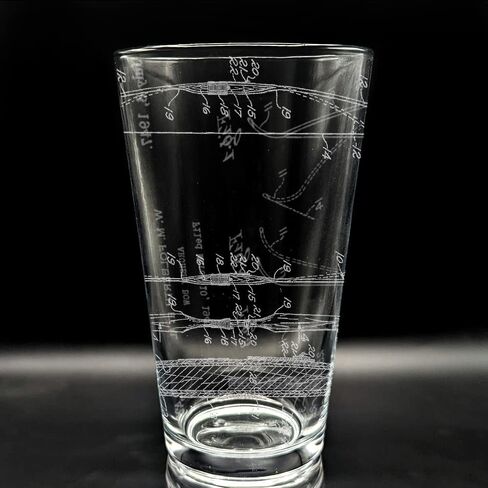 BICYCLE PATENT - 1890 Engraved Beer Pint Glass | Inspired by Historical Inventions Innovations & Machines | Great Collectible Gift Idea & Unique Decor! in Kuwait