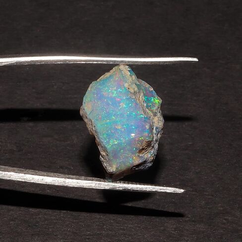 25 Carat QNAVIC AA+ Natural Raw Ethiopian Fire Opal Rough Gemstone Crystals, Chakra Healing Energy Stones, October Birthstone, Jewelry Making Supplies, DIY Gifts Art Crafts, Wire Wrapping Stones in Kuwait
