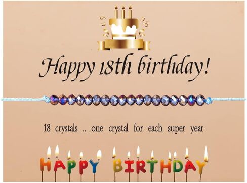 Amethyst Birthday Bracelet Crystal Beads Birthday Jewelry Bracelet Braided String Adjustable Bracelet Jewelry for Women (10 th Birthday Jewelry) in Saudi Arabia