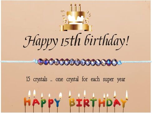 Amethyst Birthday Bracelet Crystal Beads Birthday Jewelry Bracelet Braided String Adjustable Bracelet Jewelry for Women (10 th Birthday Jewelry) in Saudi Arabia
