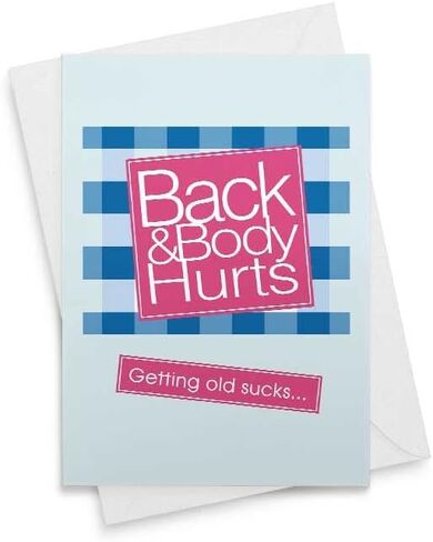Funny Birthday Card - Funny Birthday Card Women Gift Trendy Meme Mom Hurt Dad Idea Ache Mother Grandma [00107] in Saudi Arabia