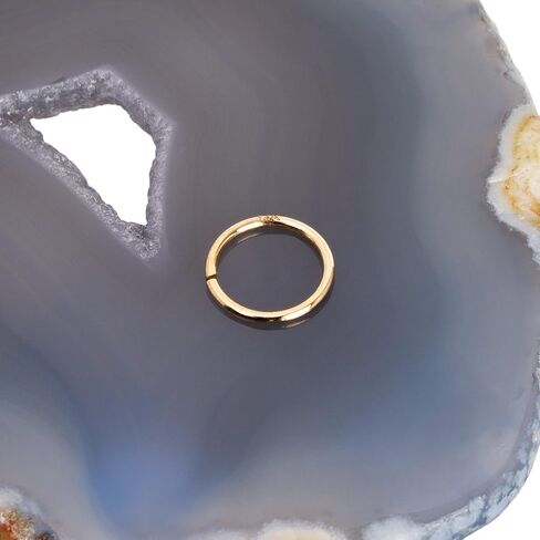 مجوهرات ثقب الجسم من الذهب الأصفر الخالص عيار 14 قيراط 20 جرام بحلقة الأنف (قطر 7 مم 9/32 بوصة) in Kuwait