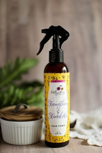 منشط لتقوية وتحفيز الشعر (8 أونصة) | منشط نمو الشعر ومضاد للكسر لجميع أنواع الشعر | مكونات طبيعية عضوية لنمو الشعر وإصلاحه | مصنوع يدويًا، نقي 100% in Kuwait