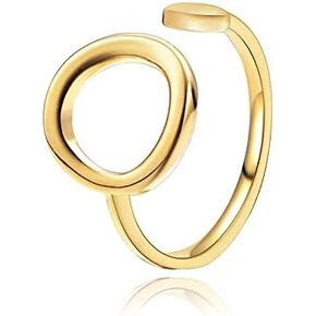 Handmade Silver Ring 925 Sterling Silver Open Minimalist Statement Rings Adjustable Ring for Women Girls