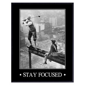 Vintage Golf Wall Art LARGE 11x14 - Inspirational Motivational Poster - Man cave, Game Room, Den Home Office Decor - positive Quotes, Funny Sayings - Masculine Wall Art Photo Print - Personal Growth in Saudi Arabia