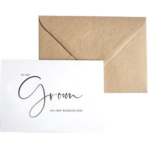 To My Groom On Our Wedding Day (Kraft Brown)