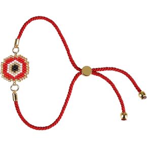 بيراوس سوار اسود للنساء | تميمة نزار قابلة للتعديل مصنوعة يدويًا بنسبة 100% | مجوهرات هدية عيد ميلاد أفضل صديق للعائلة والنساء والرجال والفتيات | هدية عيد الحب (أسود) in Kuwait