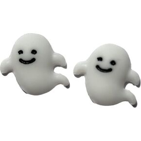 Hypoallergenic Ghost Halloween Stud Earrings on Plastic Posts in Saudi Arabia
