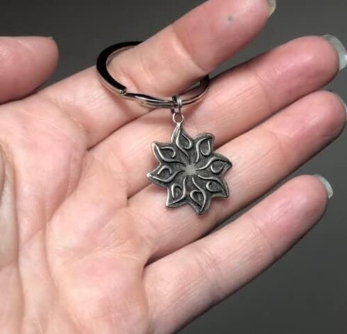 Eternal Strength. Eating Disorder Recovery Symbol Key Ring in Saudi Arabia