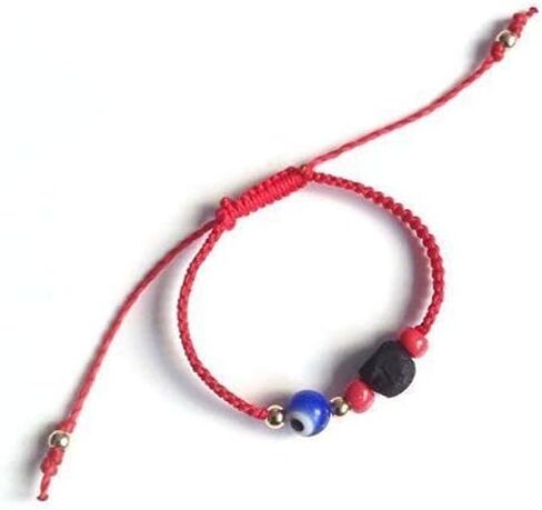 الأحمر سلسلة حماية الكبار الحجم سوار عين الشر حقيقية Azabache Pulsera para el Mal de Ojo in Saudi Arabia