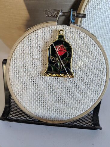 Stained Glass Rose Needle Minder in Kuwait
