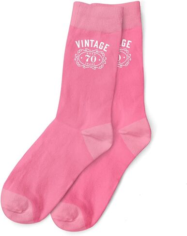 جوارب هدية عيد الميلاد السبعين فكرة تذكار للسيدات بعمر 70 عامًا (مقاس 6-9) in Kuwait