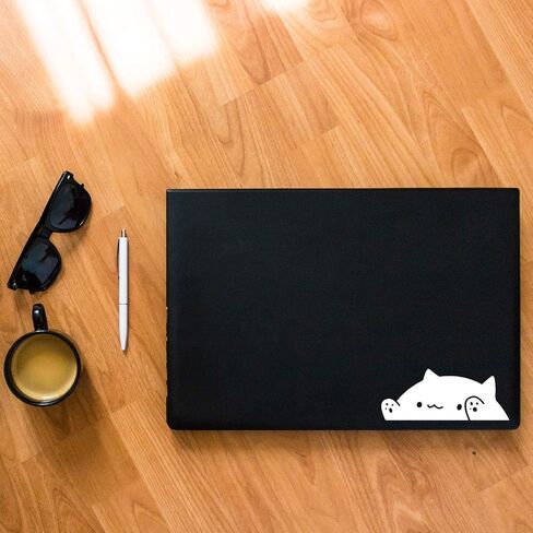 Bongo Cat Cute Car Stickers, 5"x2" Funny Cat Meme, Cat Car Stickers, Fun Car Stickers, Cat Bumper Sticker, Fun Car Stickers, Sticker Cat Face, Small Cat Decal in Saudi Arabia