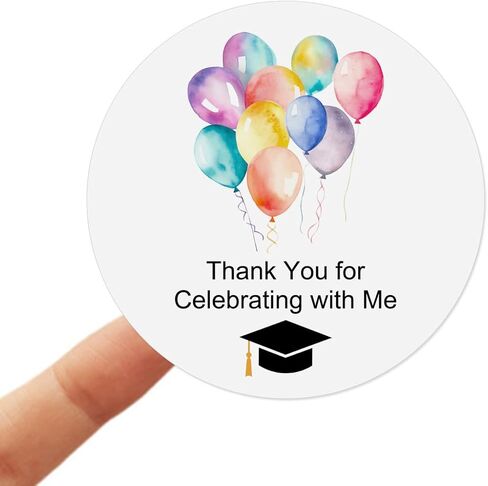 120x Birthday Sticker, Birthday Favor, Celebration Sticker, Cupcake Sticker, Thank You For Celebrating With Me Sticker, Baby Shower Favors, Envelope Seals, Invitation Labels (Birthday) in Kuwait