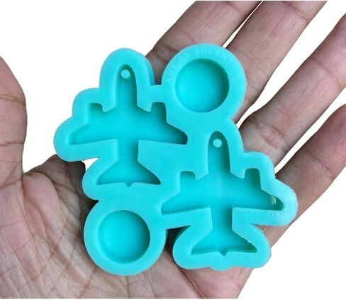 Plane Silicone Molds - Molds for Earrings - Airplane Mold - Round Mold - Molds for Resin - Molds for Jewelry Making in Saudi Arabia