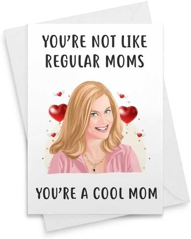 بطاقة لطيفة - أنت لست مثل الأمهات العاديات، أنت أم رائعة جالنتين عيد الميلاد الذكرى السنوية عيد ميلاد الزوجة صديقتها صديقتها عيد الأم الفتيات في عيد الحب [00087] in Saudi Arabia