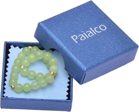 Paialco 6MM Natural Black Onyx Beads Stretch Bracelet Small for Girls Women 6.5" in Saudi Arabia
