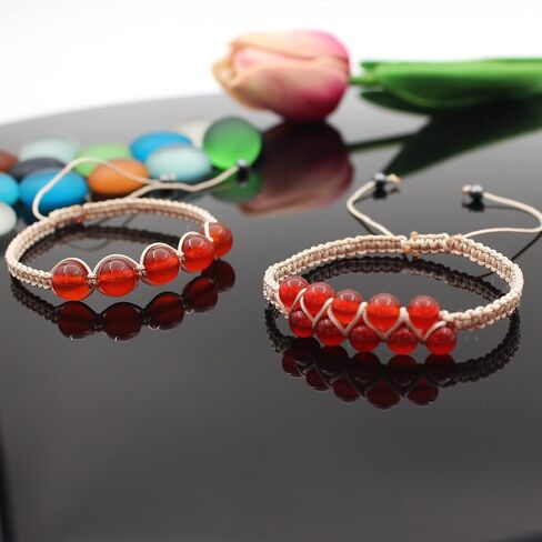 سوار منسوج من Macrame مع عين النمر من الأحجار الكريمة، تصميم خاص، خرز 8 مم (0,39 بوصة)، أحجار كريستال علاجية، أساور الريكي والتأمل، قابل للتعديل، للكبار أو الأطفال للجنسين، حبل أسود in Saudi Arabia