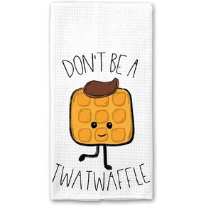 لا تكون منشفة Twatwaffle Funny Kitchen Tea Bar هدية للنساء من الألياف الدقيقة in Saudi Arabia