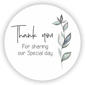 Wedding Stickers ● Thank you for Sharing with us Label ● Eucaliptus Wedding Label ● Greenery Botanical Wedding Sticker ● Anniversary Stickers ● Fall Party Labels ● Set 40 Labels