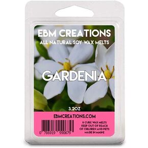 جاردينيا - شمع الصويا الطبيعي المعطر بالكامل - 6 مكعبات صدفي 3.2 أونصة in Kuwait