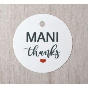 Mani Thanks Favor Gift Tags, Nail Polish Tags, Bridal Shower, Baby Shower, Bachelorette Party White in Saudi Arabia
