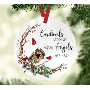 Cardinals Appear When Angels Are Near Christmas Ornament - Loss of Loved One Memorial Ornament in Saudi Arabia