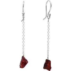 Gempires Raw Amethyst Earring for Girls, Dangling Purple Crystal Earrings for Women, February Birthstone, Healing Gifts for Her, Gem stone Jewelry in Kuwait