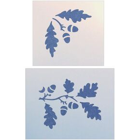 Oak Leaves and Acorns Stencil - Trees Nuts Leaves Cones for Painting Wall Decor Gifts Crafts Mylar Laser Cut Templates Airbrush Reusable Mylar DIY - The Artful Stencil in Saudi Arabia