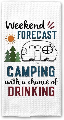 كناري رود، منشفة طبق منسوجة على شكل وافل مضحكة | منشفة المطبخ | هدية مقطورة السفر | اكسسوارات العربة | منشفة طبق | ديكور العربة in Kuwait