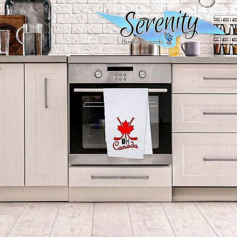 Adorable Gnome With Canadian Flag | Canada Home Decor | Maple Leaf | Decorative Kitchen and Bath Hand Towel | Christmas Present | Noel Gifts in Kuwait
