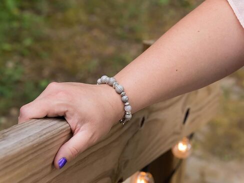 STRETCH Medical Alert Bracelet, Interchangeable Replacement Medical Bracelet, ID TAG NOT INCLUDED, Natural Stone (3pc Set - SAVE 10% - Aqua/Lilac/Coral, Average (5.5 inches) – Most Common Size) in Kuwait