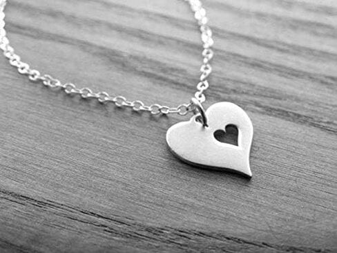 Memorial Necklace • Sympathy Gifts for Women • Silver • Loss of Husband Parent Baby • Miscarry Miscarriage Grief • Remembrance Jewelry • Mom Dad Grandmother • I Carry Your Heart Charm in Saudi Arabia