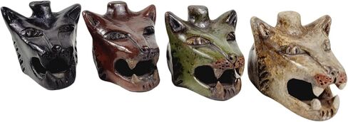 Coyote Howling Whistle, Made Out Of Clay, Handcrafted. (Black) in Saudi Arabia
